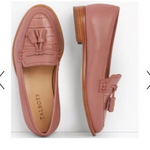 Talbots leighton tassel loafers Parisian clay